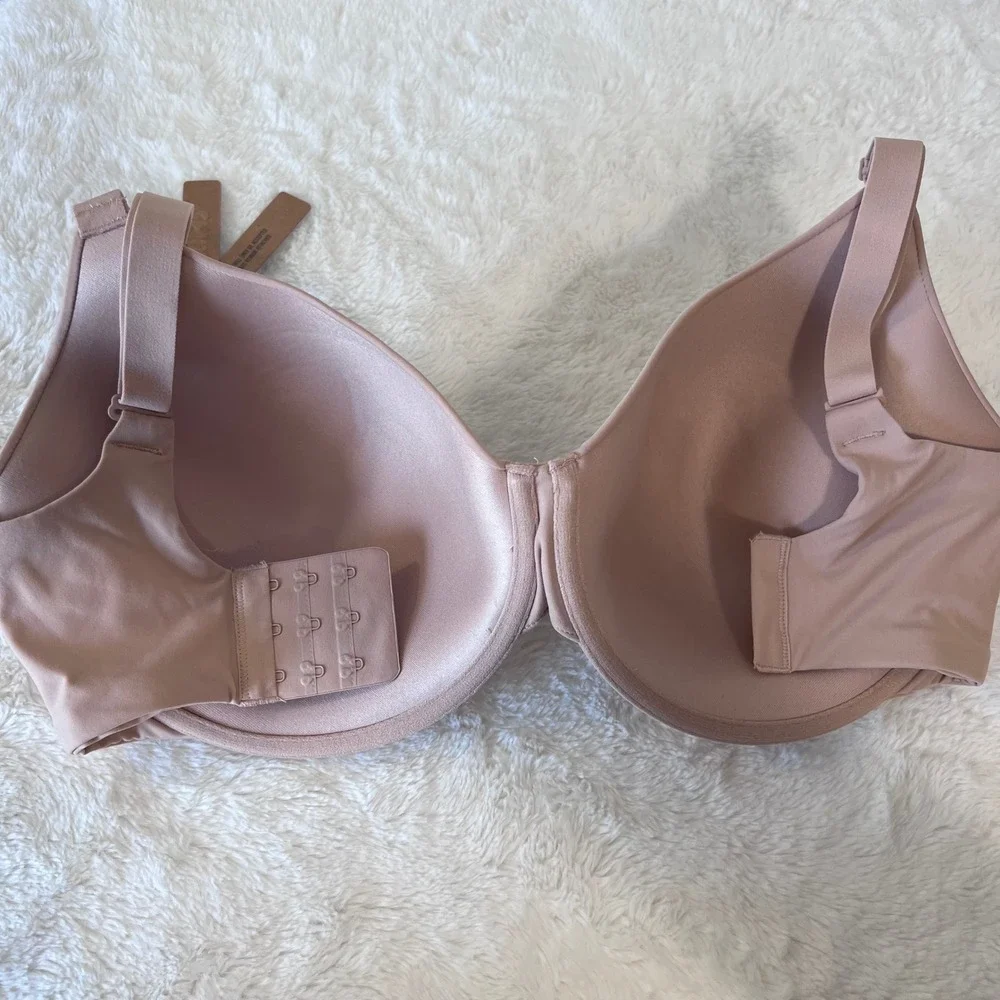 Skims Women's Fits Everybody T-Shirt Demi Bra Mica Tan 34H BR-UWR-2294 NWT - Picture 5 of 10